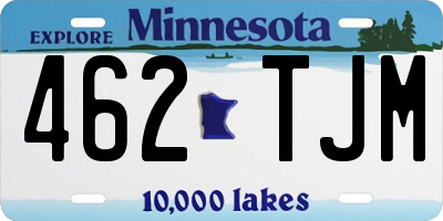 MN license plate 462TJM