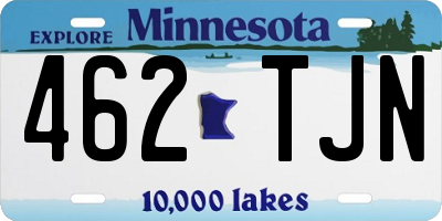 MN license plate 462TJN