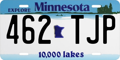 MN license plate 462TJP