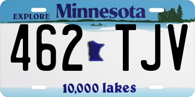 MN license plate 462TJV