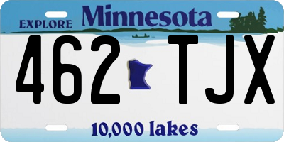 MN license plate 462TJX
