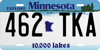 MN license plate 462TKA