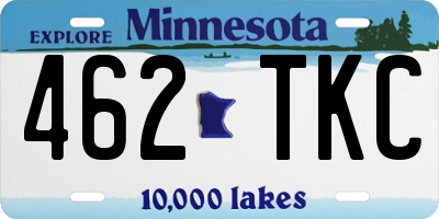 MN license plate 462TKC