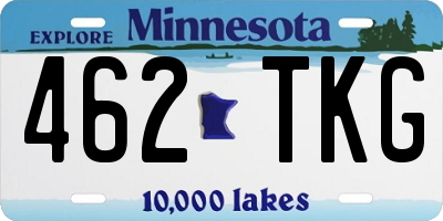 MN license plate 462TKG