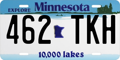 MN license plate 462TKH