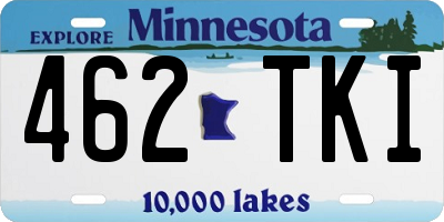 MN license plate 462TKI