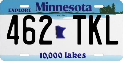 MN license plate 462TKL