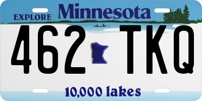 MN license plate 462TKQ