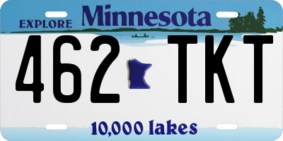 MN license plate 462TKT