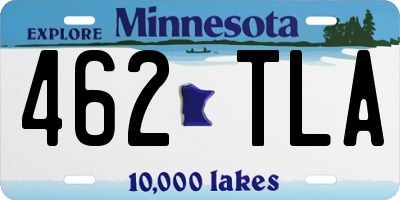 MN license plate 462TLA