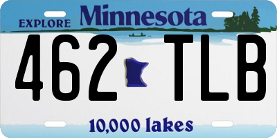 MN license plate 462TLB