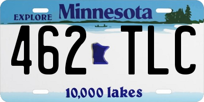 MN license plate 462TLC