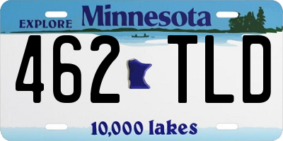 MN license plate 462TLD