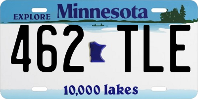 MN license plate 462TLE