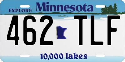 MN license plate 462TLF