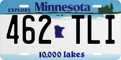 MN license plate 462TLI