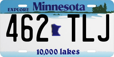 MN license plate 462TLJ