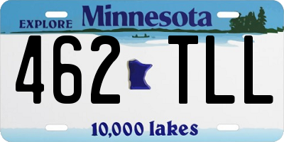 MN license plate 462TLL