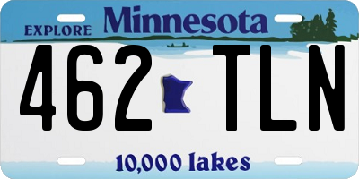 MN license plate 462TLN