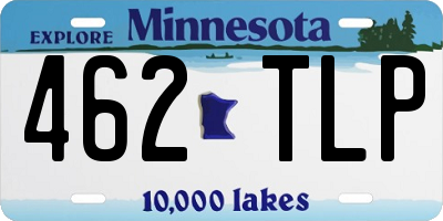 MN license plate 462TLP