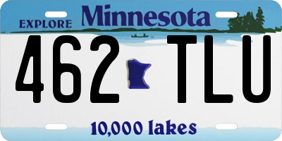 MN license plate 462TLU
