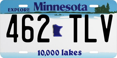 MN license plate 462TLV