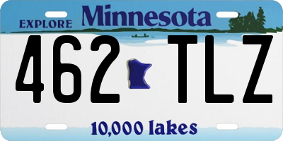 MN license plate 462TLZ