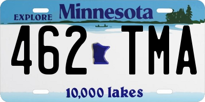 MN license plate 462TMA