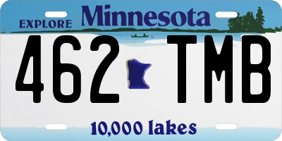 MN license plate 462TMB