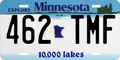 MN license plate 462TMF