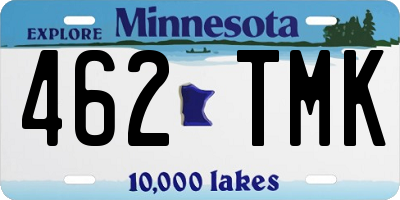 MN license plate 462TMK