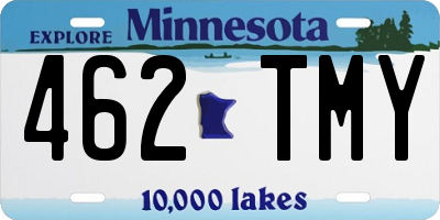 MN license plate 462TMY