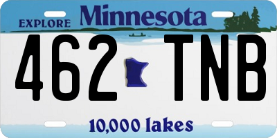 MN license plate 462TNB