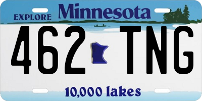 MN license plate 462TNG