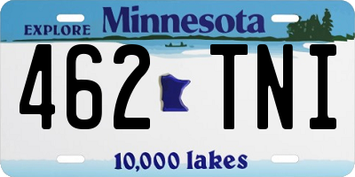 MN license plate 462TNI