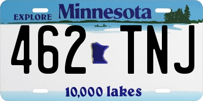 MN license plate 462TNJ