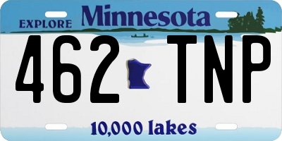 MN license plate 462TNP