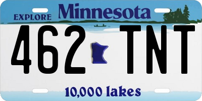 MN license plate 462TNT
