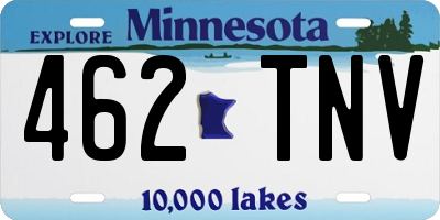MN license plate 462TNV