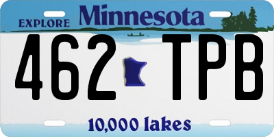 MN license plate 462TPB