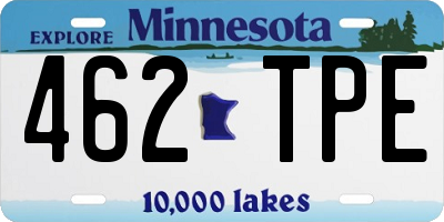 MN license plate 462TPE