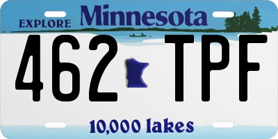 MN license plate 462TPF