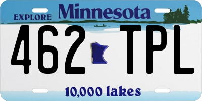 MN license plate 462TPL