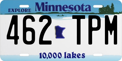 MN license plate 462TPM