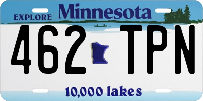 MN license plate 462TPN