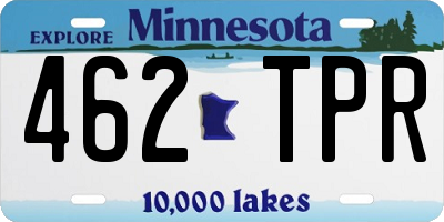 MN license plate 462TPR