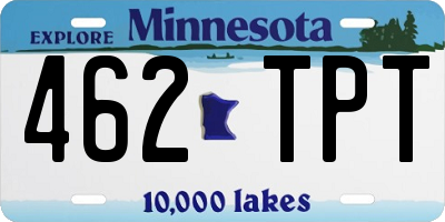 MN license plate 462TPT