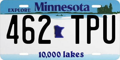 MN license plate 462TPU