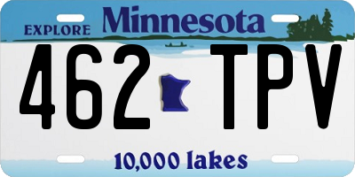 MN license plate 462TPV