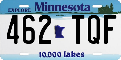 MN license plate 462TQF